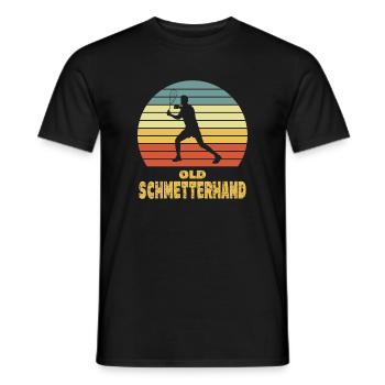 Old Schmetterhand Squash - Männer T-Shirt - Schwarz - Vorne - AI Model Male 178 light (178cm)