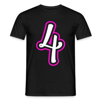 4 Numéro de numéro - T-shirt homme - noir - Devant - AI Model Male 178 light (178cm)
