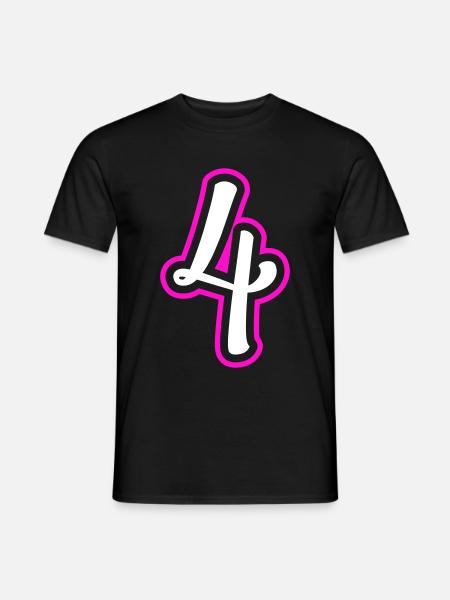 4 Number number - Men's T-Shirt - black