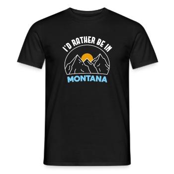 Urlaub in Montana Design für stolze Montaner - Männer T-Shirt - Schwarz - Vorne - AI Model Male 178 light (178cm)