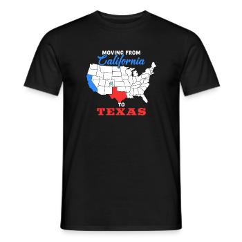 Umzug nach Texas Design für stolze Texaner - Männer T-Shirt - Schwarz - Vorne - AI Model Male 178 light (178cm)