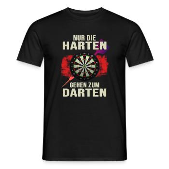 Dart Dartspieler Dartpfeil darten Dartscheibe - Männer T-Shirt - Schwarz - Vorne - AI Model Male 178 light (178cm)