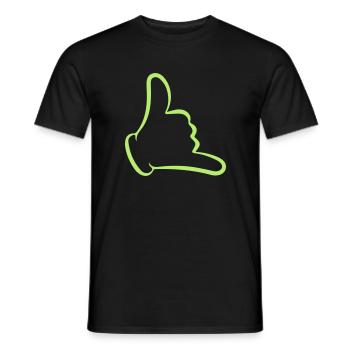 Shaka :) - T-shirt homme - noir - Devant - AI Model Male 178 light (178cm)
