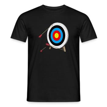 Zielscheibe daneben - Männer T-Shirt - Schwarz - Vorne - AI Model Male 178 light (178cm)