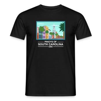South Carolina Fil-Am Design for Proud Pinoys - Men's T-Shirt - black - Front - AI Model Male 178 light (178cm)