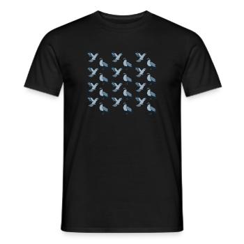 Taubenmusterdesign für Taubenliebhaber - Männer T-Shirt - Schwarz - Vorne - AI Model Male 178 light (178cm)