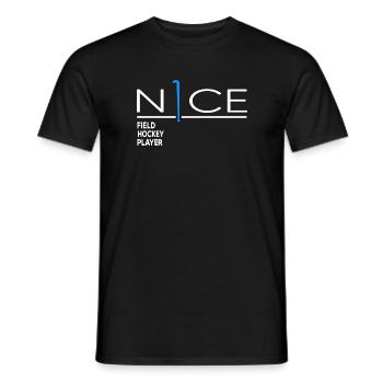 Joueur de hockey sur gazon, club de hockey - T-shirt homme - noir - Devant - AI Model Male 178 light (178cm)