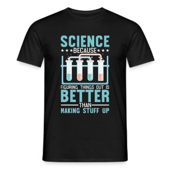 Comprendre les choses est mieux que d’inventer des choses4 - T-shirt homme - noir - Devant - AI Model Male 178 light (178cm)