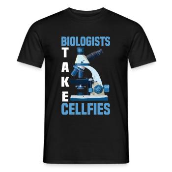 Biologists Take Cellfies 2 - Männer T-Shirt - Schwarz - Vorne - AI Model Male 178 light (178cm)
