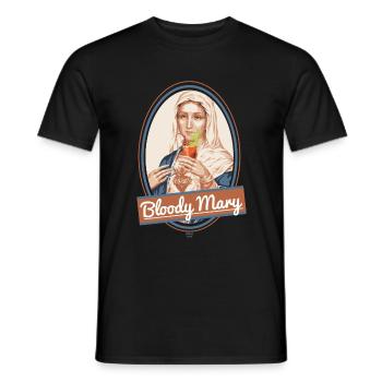 Bloody Mary et des boissons - T-shirt homme - noir - Devant - AI Model Male 178 light (178cm)