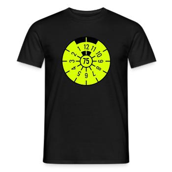 TÜV 1975 - Men's T-Shirt - black - Front - AI Model Male 178 light (178cm)