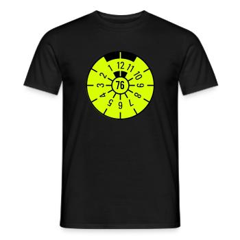 TÜV 1976 - Men's T-Shirt - black - Front - AI Model Male 178 light (178cm)