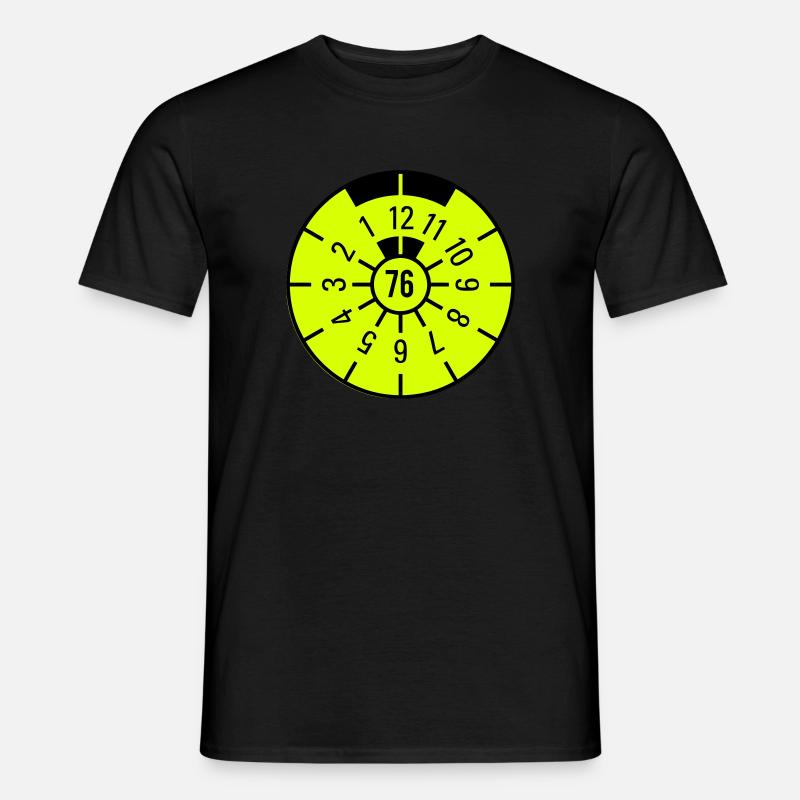 TÜV 1976 - Männer T-Shirt - Schwarz