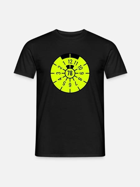 TÜV 1978 - Männer T-Shirt - Schwarz