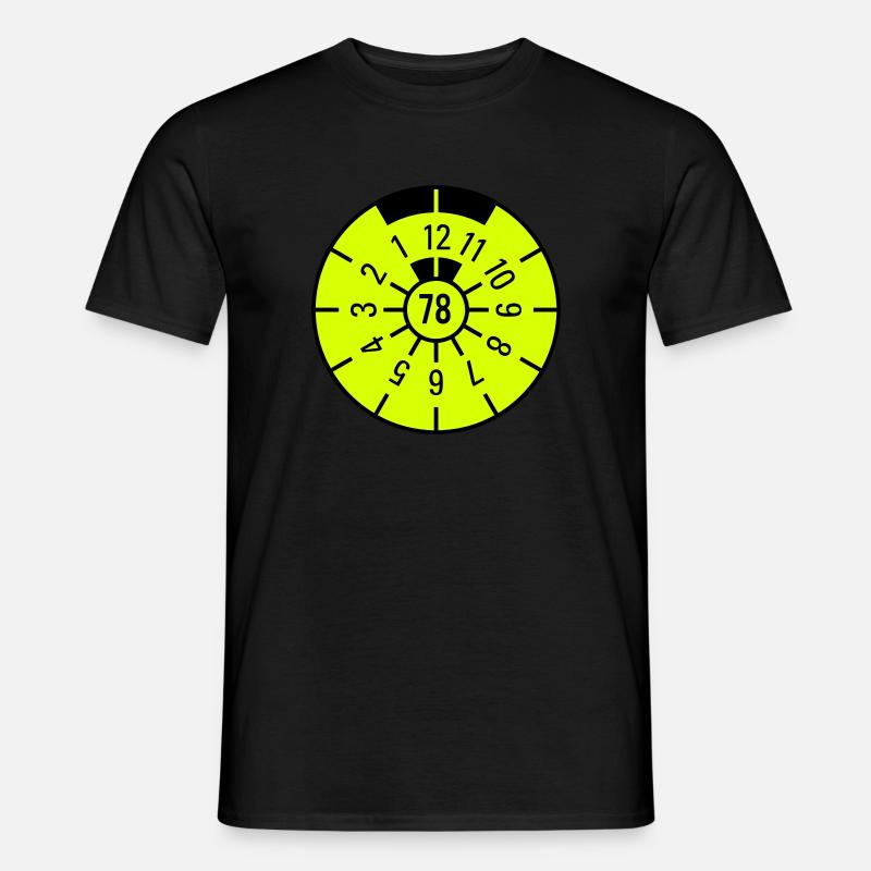 TÜV 1978 - Männer T-Shirt - Schwarz