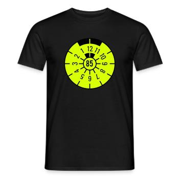 TÜV 1985 - Men's T-Shirt - black - Front - AI Model Male 178 light (178cm)