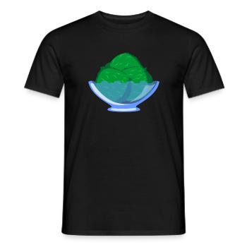 Eis Speiseeis Geschenk Vanille Eisbecher Sommer - Männer T-Shirt - Schwarz - Vorne - AI Model Male 178 light (178cm)
