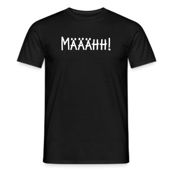 Ziege - Männer T-Shirt - Schwarz - Vorne - AI Model Male 178 light (178cm)