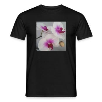Orchid - Men's T-Shirt - black - Front - AI Model Male 178 light (178cm)
