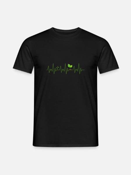 Plants ECG - Men's T-Shirt - black