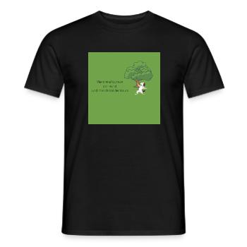Philosophie - Männer T-Shirt - Schwarz - Vorne - AI Model Male 178 light (178cm)