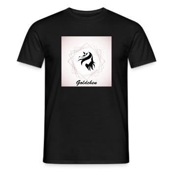 Goldchen Frau - Männer T-Shirt - Schwarz - Vorne - AI Model Male 178 light (178cm)