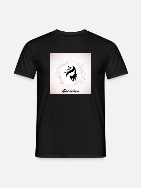 Goldchen Frau - Männer T-Shirt - Schwarz