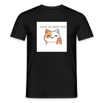 Heureux de vous voir - T-shirt homme - noir - Devant - AI Model Male 178 light (178cm)