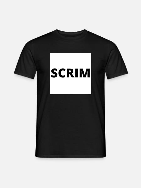 "SCRIM" design in black - Men's T-Shirt - black