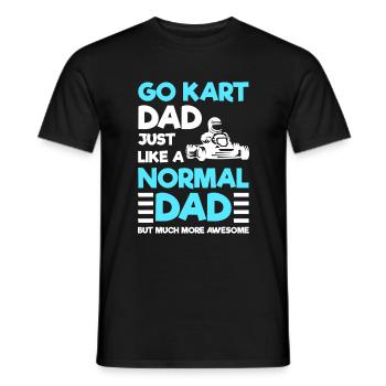 Go-kart kart racing race - Men's T-Shirt - black - Front - AI Model Male 178 light (178cm)