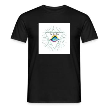 Eye - Männer T-Shirt - Schwarz - Vorne - AI Model Male 178 light (178cm)