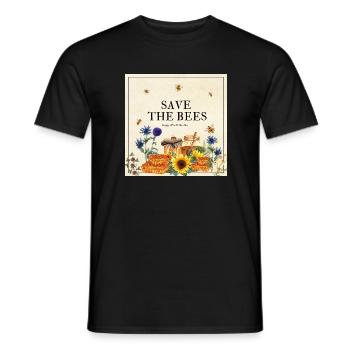 Rettet die Bienen - Männer T-Shirt - Schwarz - Vorne - AI Model Male 178 light (178cm)