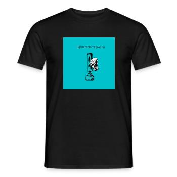 Fighters Blue - Männer T-Shirt - Schwarz - Vorne - AI Model Male 178 light (178cm)