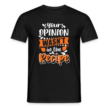 Chef Kitchen Hobby Chef Chef - Men's T-Shirt - black - Front - AI Model Male 178 light (178cm)