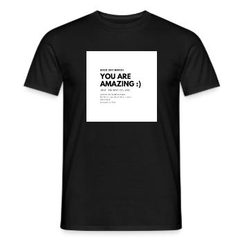 Good day - Männer T-Shirt - Schwarz - Vorne - AI Model Male 178 light (178cm)