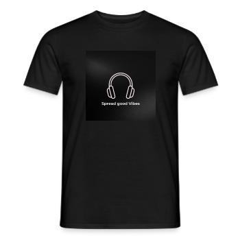 Spread good Vibes - Männer T-Shirt - Schwarz - Vorne - AI Model Male 178 light (178cm)