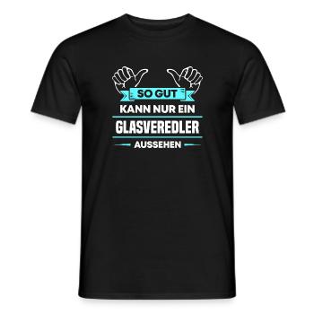 Glasveredler Design für stolze Handwerker - Männer T-Shirt - Schwarz - Vorne - AI Model Male 178 light (178cm)