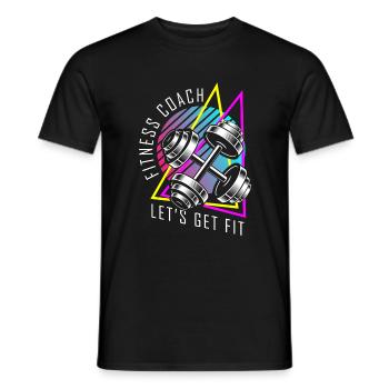 Fitness Gym - Men's T-Shirt - black - Front - AI Model Male 178 light (178cm)