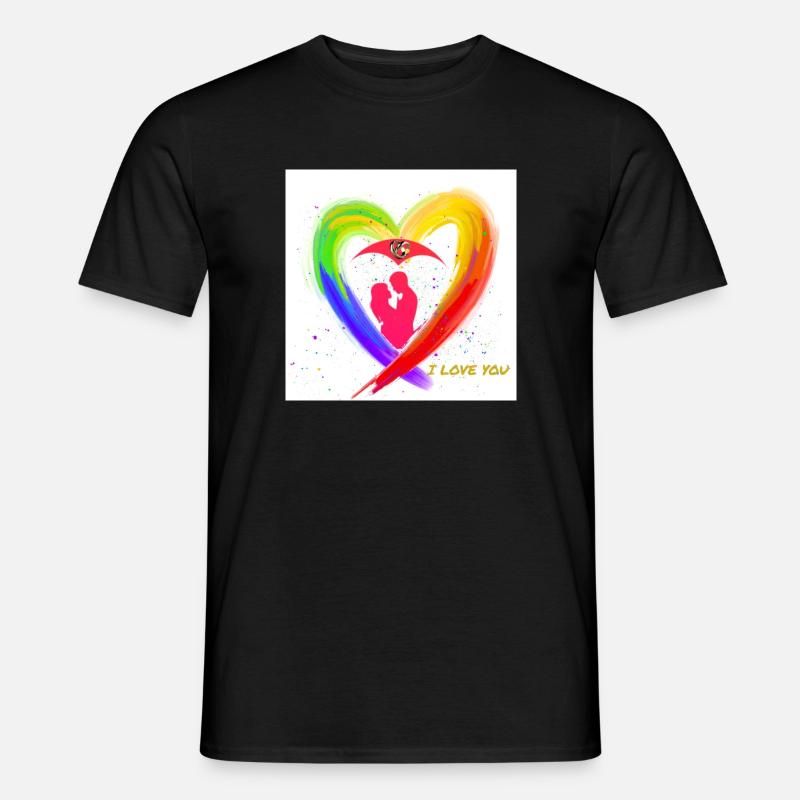 LIEBE - Männer T-Shirt - Schwarz