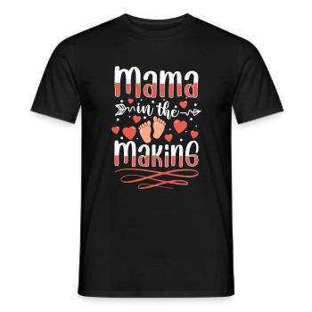 Babybauch Liebe Werdende Mutter Nachwuchs - Männer T-Shirt - Schwarz - Vorne - AI Model Male 178 light (178cm)