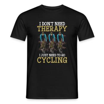 Radsport Radfahren Radrennen - Männer T-Shirt - Schwarz - Vorne - AI Model Male 178 light (178cm)