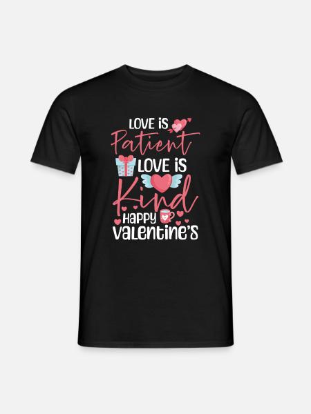 Valentine's Day Boyfriend In Love Affection - Men's T-Shirt - black