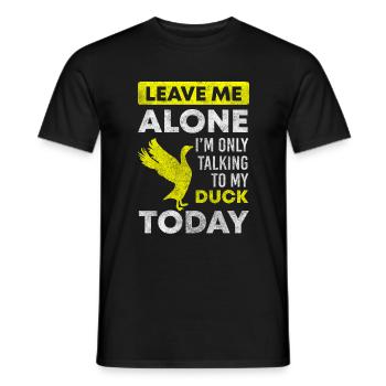 Duck Nature - Men's T-Shirt - black - Front - AI Model Male 178 light (178cm)