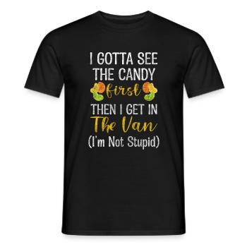 Bonbons Manger la dent sucrée - T-shirt homme - noir - Devant - AI Model Male 178 light (178cm)
