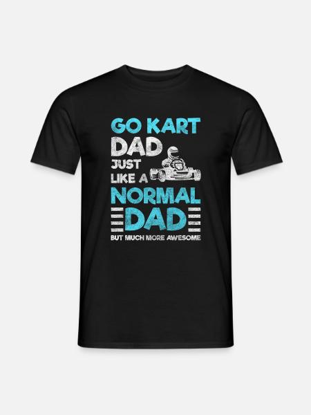 Kart Fahrer Go kart - Mænd T-shirt - sort