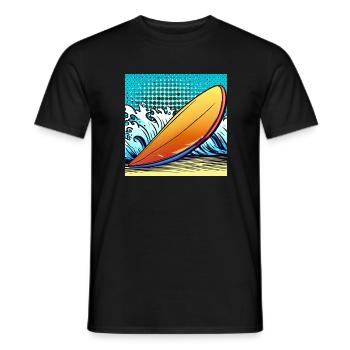Surfboard - Männer T-Shirt - Schwarz - Vorne - AI Model Male 178 light (178cm)