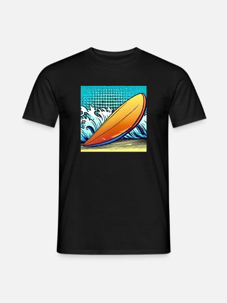 Surfboard - Männer T-Shirt - Schwarz