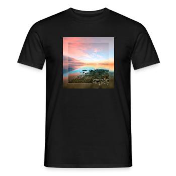 Sonnenuntergang - Männer T-Shirt - Schwarz - Vorne - AI Model Male 178 light (178cm)