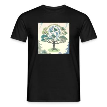 Der Baum der Erde - Umweltschutz - Männer T-Shirt - Schwarz - Vorne - AI Model Male 178 light (178cm)