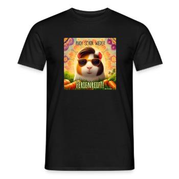 Meerschwein-Magic - Männer T-Shirt - Schwarz - Vorne - AI Model Male 178 light (178cm)